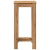 vidaXL Table de bar chêne artisanal 51x50x103,5 cm bois d'ingénierie