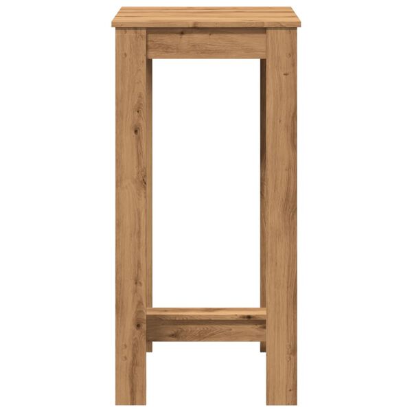 vidaXL Table de bar chêne artisanal 51x50x103,5 cm bois d'ingénierie