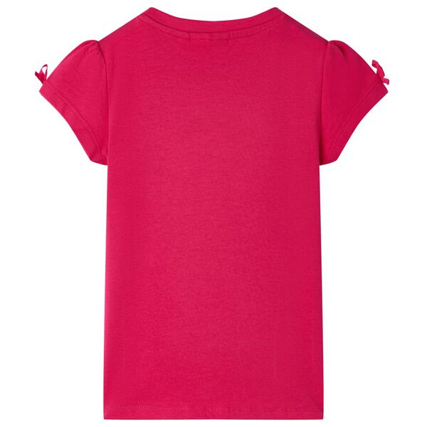 T-shirt pour enfants rose vif 128