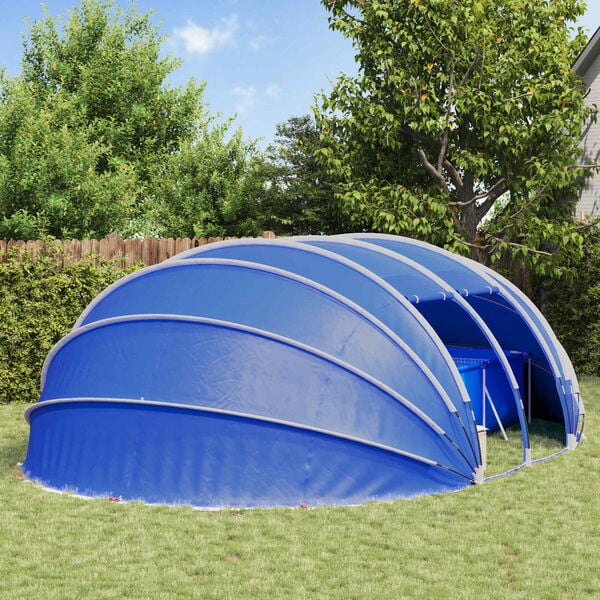 vidaXL D&ocirc;me de tente de piscine Vert 538 x 440 x 204 cm