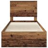 vidaXL Cadre de lit Bois ancien 100 x 200 cm Bois d'ing&eacute;nierie
