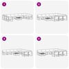 vidaXL Ensemble de canap&eacute;s d'ext&eacute;rieur 11 pcs Gris Naturel et Clair