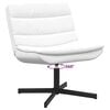 vidaXL Chaise pivotante Blanc 63 x 75 x 76 cm PU