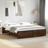 vidaXL Cadre de lit sans matelas chêne marron 180x200 cm
