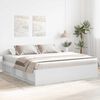 vidaXL Cadre de lit sans matelas blanc 180x200 cm