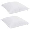vidaXL Oreiller avec oreiller 2 pcs Blanc 65 x 65 cm Coton