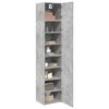 vidaXL Armoire de rangement mince gris béton 45x42,5x225 cm