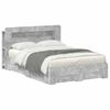 vidaXL Cadre de lit avec rangement Gris b&eacute;ton 150 x 200 cm