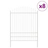 vidaXL Cl&ocirc;ture de jardin WOERDEN 8 pc 170 x 225 cm Blanc