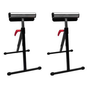vidaXL Ensemble de 2 supports r&eacute;glables de rouleau