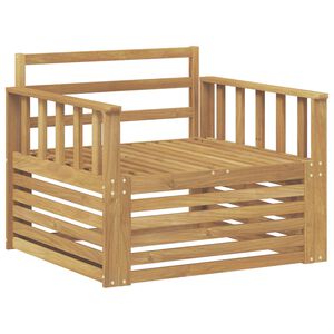 vidaXL Canap&eacute; d&rsquo;ext&eacute;rieur Bois d'Acacia Massif Blanc