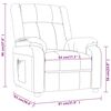 vidaXL Fauteuil Cr&egrave;me Similicuir