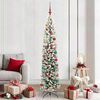 vidaXL Sapin de No&euml;l artificiel Vert 210 cm PVC et acier et plastique