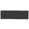 vidaXL Coussins de chaise longue lot de 2 noir tissu oxford
