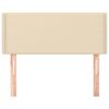 vidaXL T&ecirc;te de lit Cr&egrave;me 100x5x78/88 cm Tissu