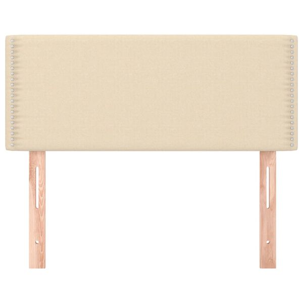 vidaXL T&ecirc;te de lit Cr&egrave;me 100x5x78/88 cm Tissu