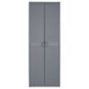 vidaXL Armoire de rangement de jardin gris 65x45x172 cm PP rotin