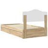 vidaXL Lit de Rangement Ch&ecirc;ne Sonoma 90 x 200 cm Bois d'ing&eacute;nierie