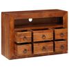 vidaXL Buffet avec tiroir Marron 80 x 30 x 55 cm Bois d'Acacia Massif