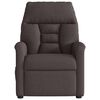 vidaXL Fauteuil de massage inclinable Marron foncé Tissu