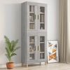 vidaXL Armoire murale suspendue Sonoma gris 69,5x34x90 cm