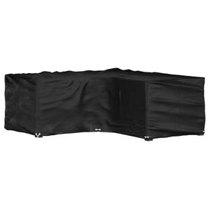 vidaXL Housse de salon de jardin en forme de L 12 &oelig;illets 185x185x70cm