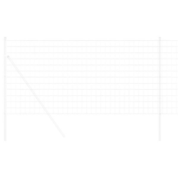 vidaXL Cl&ocirc;ture Euro 1,2 x 25 m Fer rev&ecirc;tu de PVC