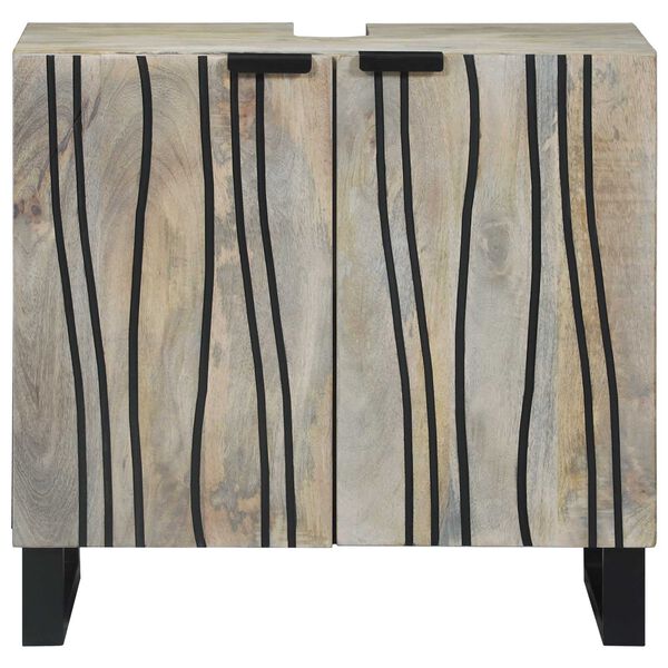 vidaXL Meuble de Lavabo de Salle de Bain Blanc 62 x 33 x 58 cm