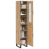 vidaXL Haut Armoire Ch&ecirc;ne artisanal 34,5 x 34 x 180 cm