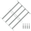 vidaXL Grille r&eacute;glable de s&eacute;curit&eacute; de fen&ecirc;tres et 4 barres 500-650 mm