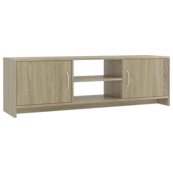 vidaXL Meuble TV Chêne sonoma 120x30x37,5 cm Bois d’ingénierie
