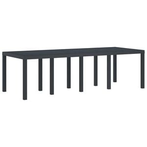 vidaXL Table de Jardin Anthracite 250 x 100 x 73 cm polyrotin
