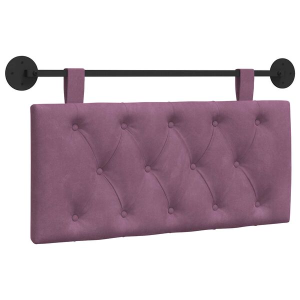 vidaXL T&ecirc;te de lit suspendue Pourpre 100 x 55 x 7 cm Velours