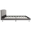 vidaXL Lit avec matelas Gris clair Tissu 180x200 cm