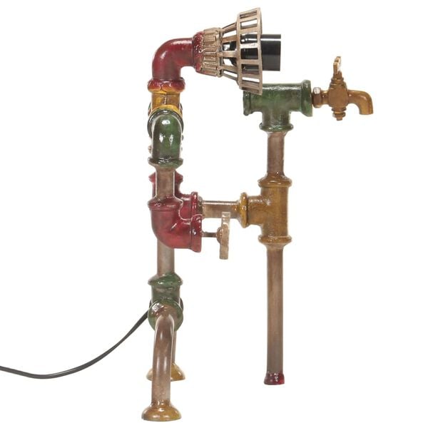 vidaXL Lampadaire industriel en forme de conduites d’eau Fer