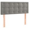 vidaXL Sommier &agrave; lattes de lit et matelas Gris clair 100x200cm Velours