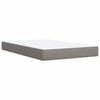 vidaXL Sommier &agrave; lattes de lit avec matelas taupe 120x190 cm tissu