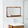 vidaXL Armoire à miroir de salle de bain vieux bois bois d'ingénierie