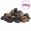 vidaXL Galets polis 10 kg multicolores 5-8 cm