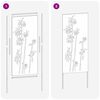 vidaXL &Eacute;cran de confidentialit&eacute; de jardin Floral Rouill&eacute; 50 x 140 cm
