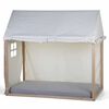 CHILDHOME Housse de cadre de lit maison 150x80x140 cm Blanc