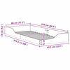 vidaXL Cadre de lit Marron 80 x 220 cm Pin massif