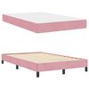 vidaXL Lit &agrave; ressorts avec matelas Rose 120 x 200 cm tissu