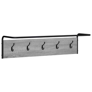 vidaXL Porte-manteau Sonoma gris 100 x 30 x 25 cm Bois d'ing&eacute;nierie
