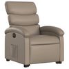 vidaXL Fauteuil inclinable &eacute;lectrique cappuccino similicuir