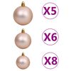vidaXL Demi-arbre de No&euml;l artificiel pr&eacute;-&eacute;clair&eacute; et boules blanc 120cm
