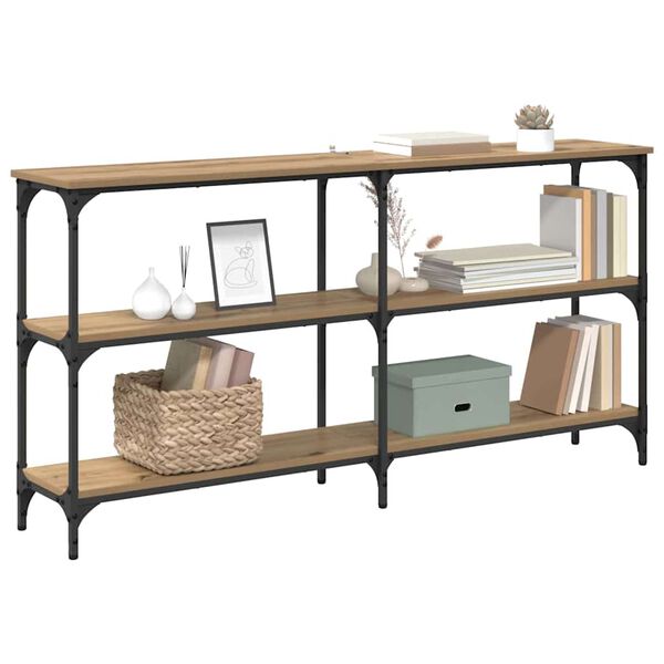 vidaXL Table console Chêne artisanal 150 x 29 x 75 cm