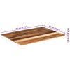 vidaXL Dessus de table rectangulaire 60x80 cm 15-16 mm Bois récupéré