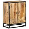vidaXL Buffet sculpt&eacute; &agrave; la main 60x35x75 cm Bois de manguier massif