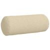 vidaXL Coussins d'accent 2 pcs Crème Ø 15 x 40 cm tissu